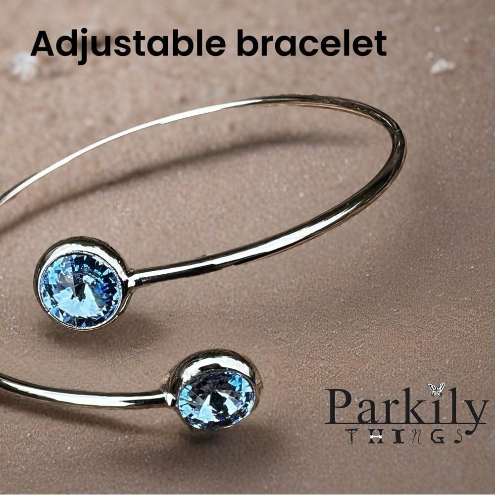 Handcrafted bracelet with Swarovski crystal